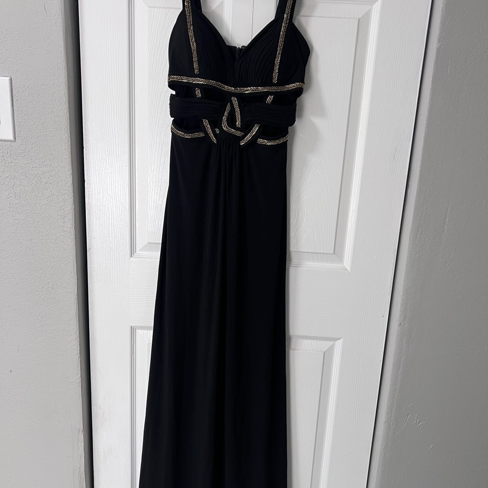 Betsy & Adam Black Formal Dress